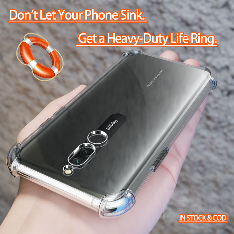 Xiaomi Redmi 8 M1908C3IC MZB8255IN M1908C3IG M1908C3IH Crystal Clear 4 góc Vỏ điện thoại thạch mềm c