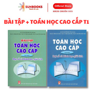 Sách - Combo: Sách Toán Học Cao Cấp - Bài Tập Toán Học Cao Cấp - Tập1 (Đại Số Và Hình Học Giải Tích)