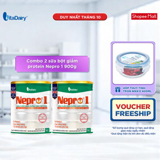 Combo 2 Sữa bột giảm Protein Nepro 1 900g - VitaDairy