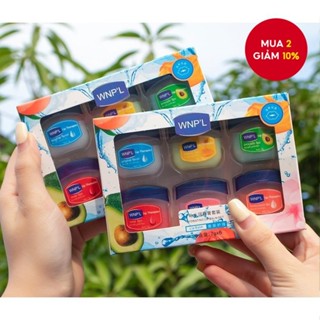 Chăm Sóc Môi, Bộ Son Môi Dưỡng Ẩm Hương Trái Cây 6 Mảnh Và Môi Đậm, Lâu Dài, Mịn Mượt