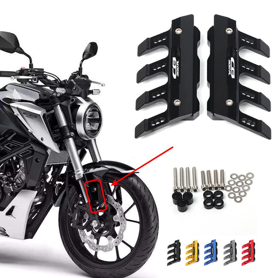 Dành Cho Xe HONDA CB300R CB 300R Xe Máy Chắn Bùn Phía Trước Nĩa Bảo Vệ Khối Trước Fender Chống Rơi T