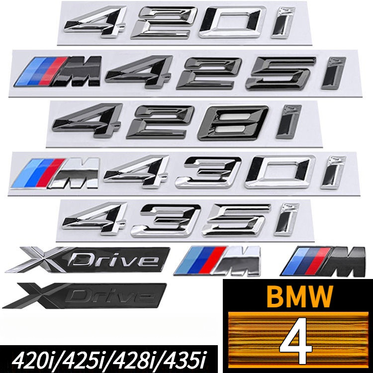 [Nhãn M miễn phí bổ sung] Nhãn hiệu BMW Word Nhãn xe 420I M425I M428I M430I M435I 440I Sửa đổi M Fen