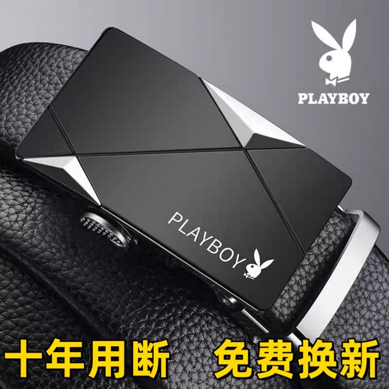 Chính Hãng Playboy Tự Động Nam Dây Da Thật Chính Hãng Nam Thanh Niên Quần Thắt Lưng Hợp Thời Trang G