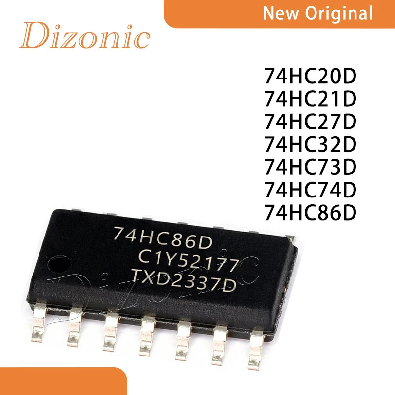 5 CHIẾC 74HC20D 74HC21D 74HC27D 74HC32D 74HC73D 74HC74D 74HC86D SOP Chip ic