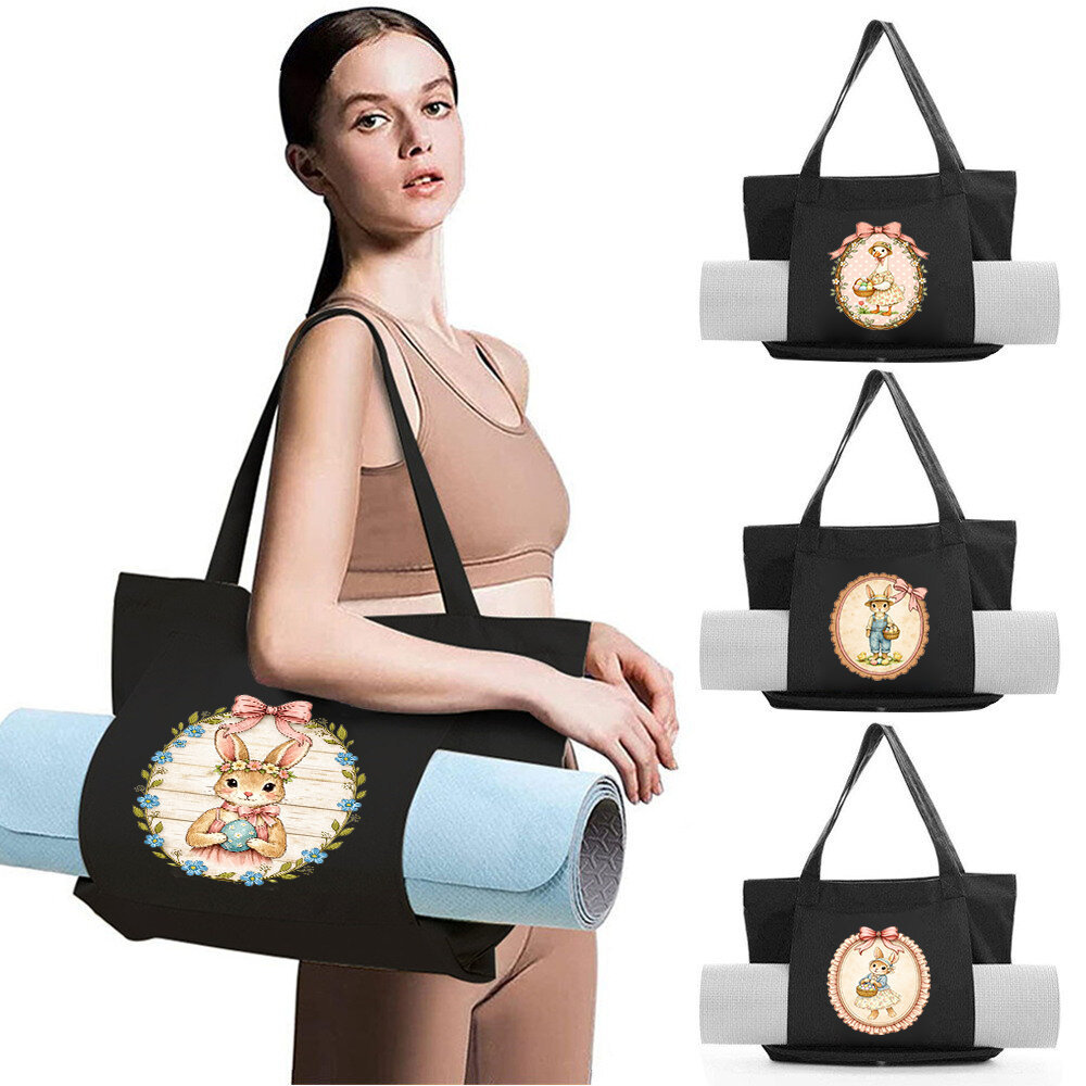 Túi vải bố tập yoga Canvas Yoga Bag Carry Yoga Mat & Accessories Gym Workout Bag Yoga mat storage Vi