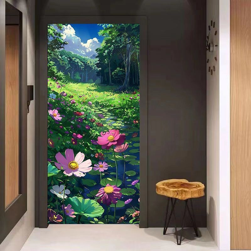 Sticky tb Household9tt Anime ins Elevator stickers, custom door designs, decorative in-stock items, 