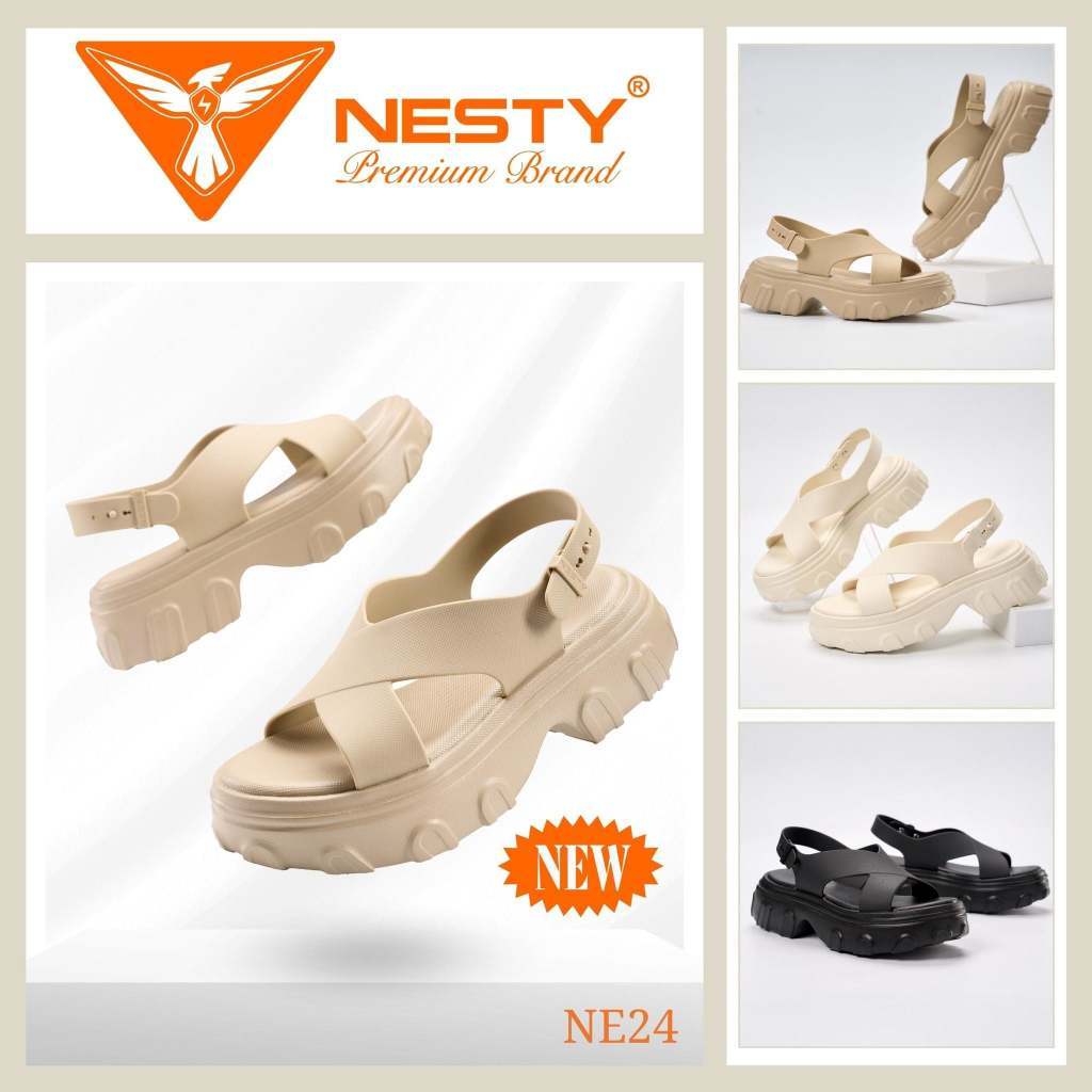 Giày sandal cao 5cm NESTY - NE24, shandal nữ cao 5 phân hách dáng ôm chân nhẹ, sandal nhựa eva kháng