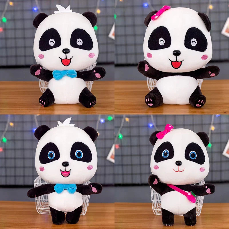 22 / 30 / 50cm Xe Buýt Cho Bé Sang Trọng Babybus Panda Kiki Miu Miu Sang Trọng Đồ Chơi Mềm Mại Thoải