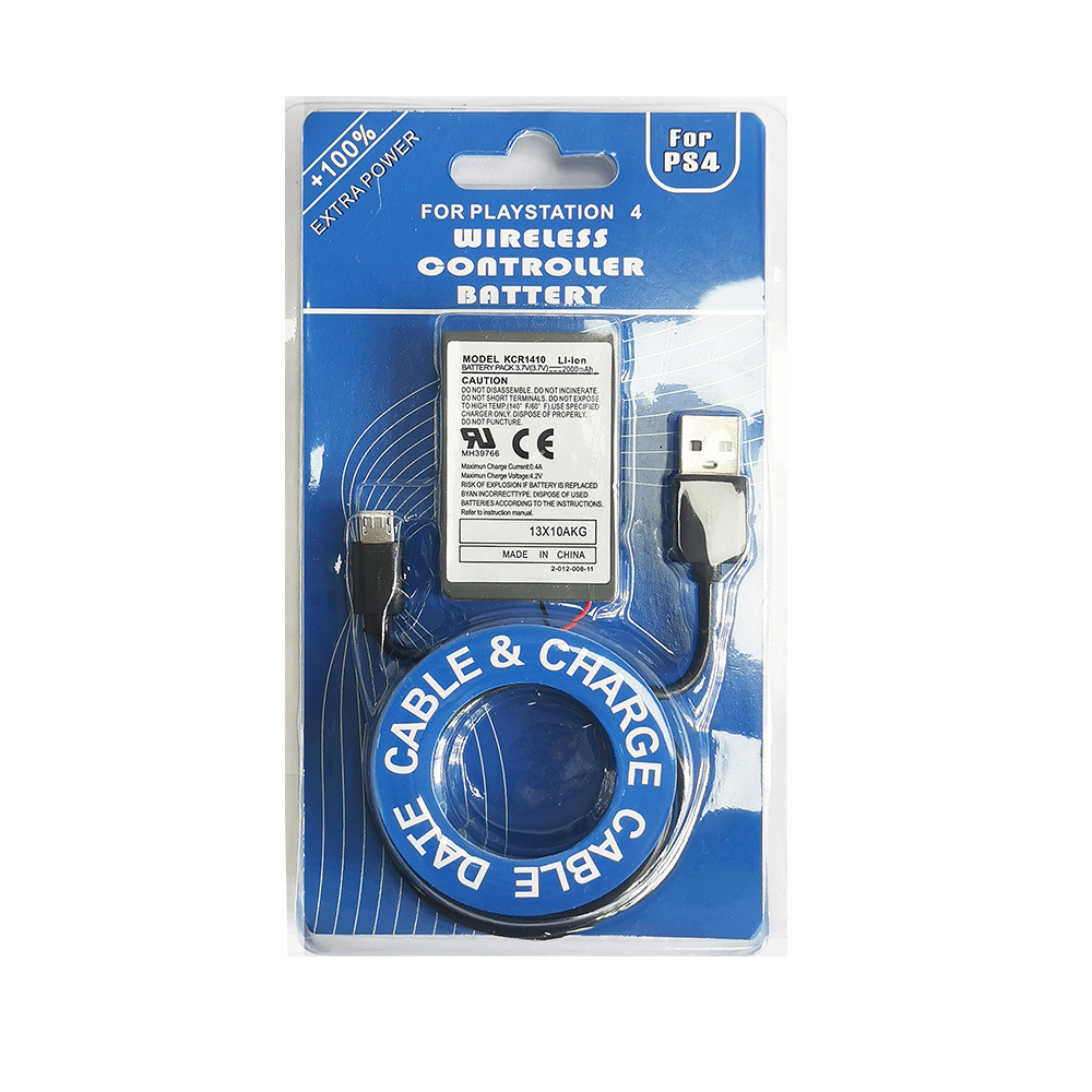 PS4 Tay Cầm Chơi Game Pin PS42000MAHP4USB Cáp Sạc Cáp Dữ Liệu Tuổi Thọ Pin