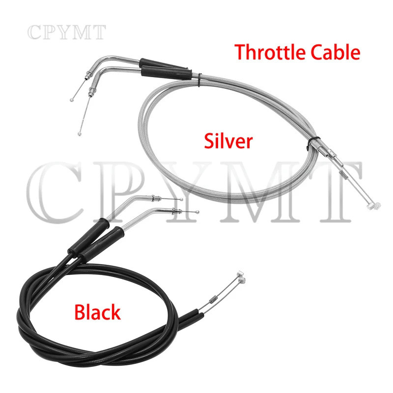 Vỏ cáp ga kéo dài xe máy phù hợp cho Harley Sportster XL1200 883 2002-2014 Lưu diễn FLH FLT 96-up