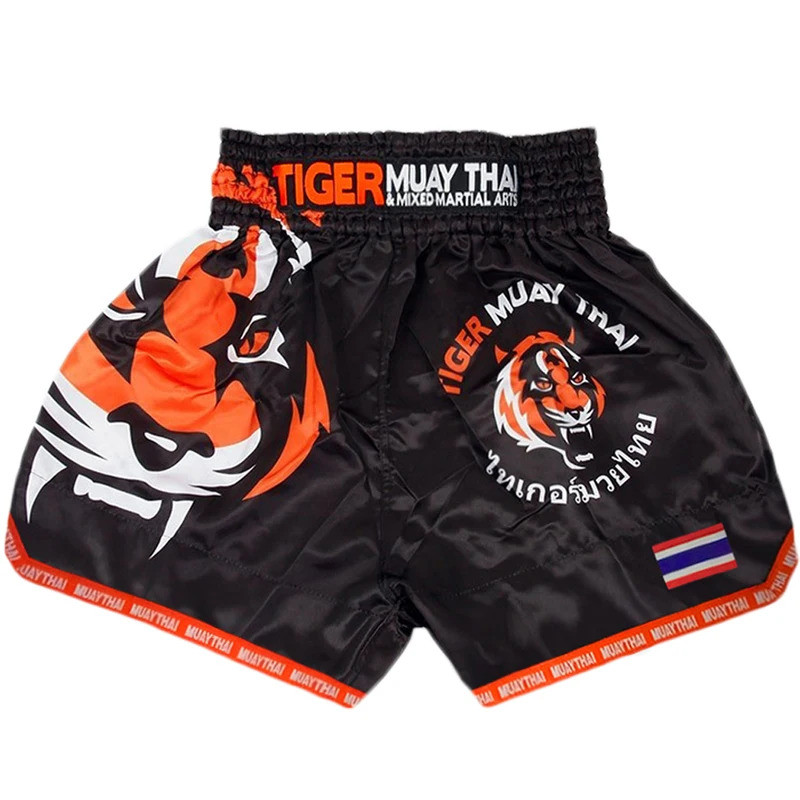 MMA Tiger Muay Thái đấm bốc đấm bốc trận đấu Sanda tập quần short thoáng khí muay Thái quần áo đấm b