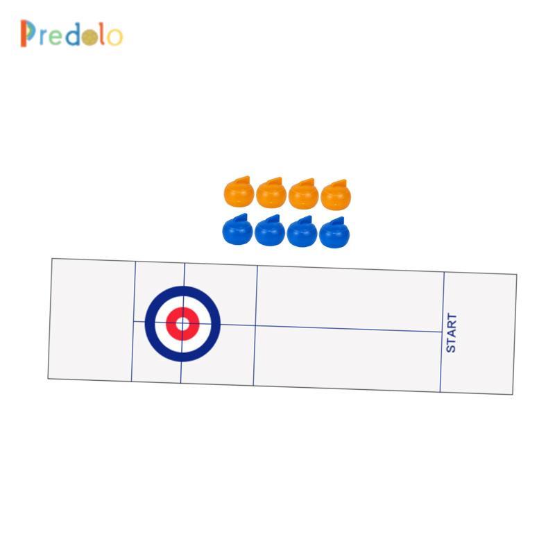 Để bàn Trò chơi uốn cong thể thao hạt trượt Trò chơi Đảng Trường học 8x Curling Pucks