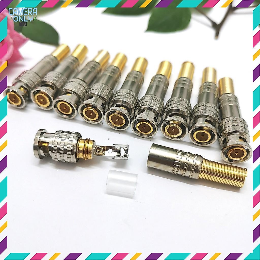 [Combo 5/10/15/20 BNC]  Jack BNC lò xo loại tốt, Jack tín hiệu Camera, loại tốt, xịn.