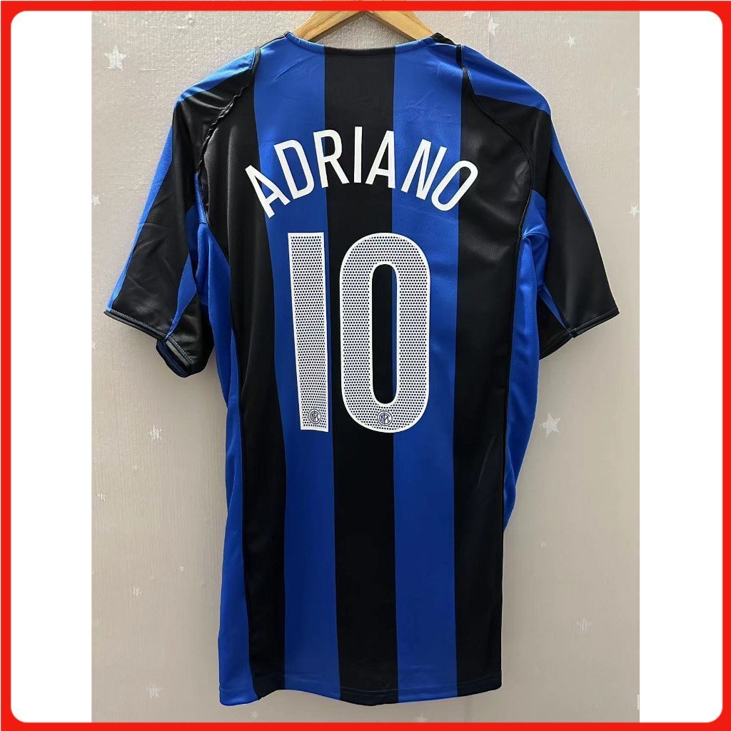 [Mới-Retro] 04-05 Áo bóng đá sân nhà Inter Milan ADRIANO VERON Chất lượng cao Vintage Tùy chỉnh