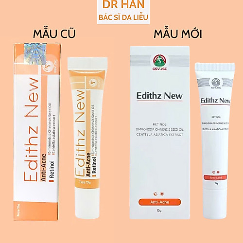 Edithz new GSV (mẫu mới) Retinol giảm mụn, thâm mụn, chống lão hóa da 15g
