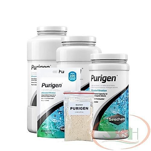 Vật liệu lọc Seachem Purigen túi 50ml, 100ml khử vàng đục màu lũa làm trong nước