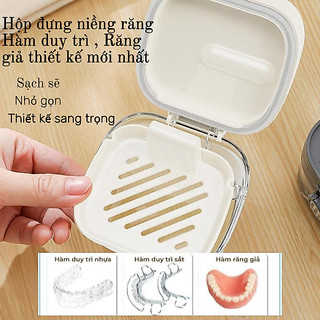 [HÀNG CHẤT LƯỢNG CAO ] HỘP ĐỰNG NIÊNG RĂNG ,HÀM DUY TRÌ , INVISALIGN, RĂNG GIẢ, RĂNG NIỀNG TẶNG KÈM BỘ 3 DỤNG CỤ