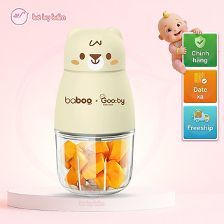 Máy Xay Cầm Tay Đa Năng Baboo Gooby Cho Bé Ăn Dặm – Cối Thủy Tinh, 6 Lưỡi Inox, Dung Tích 300ml