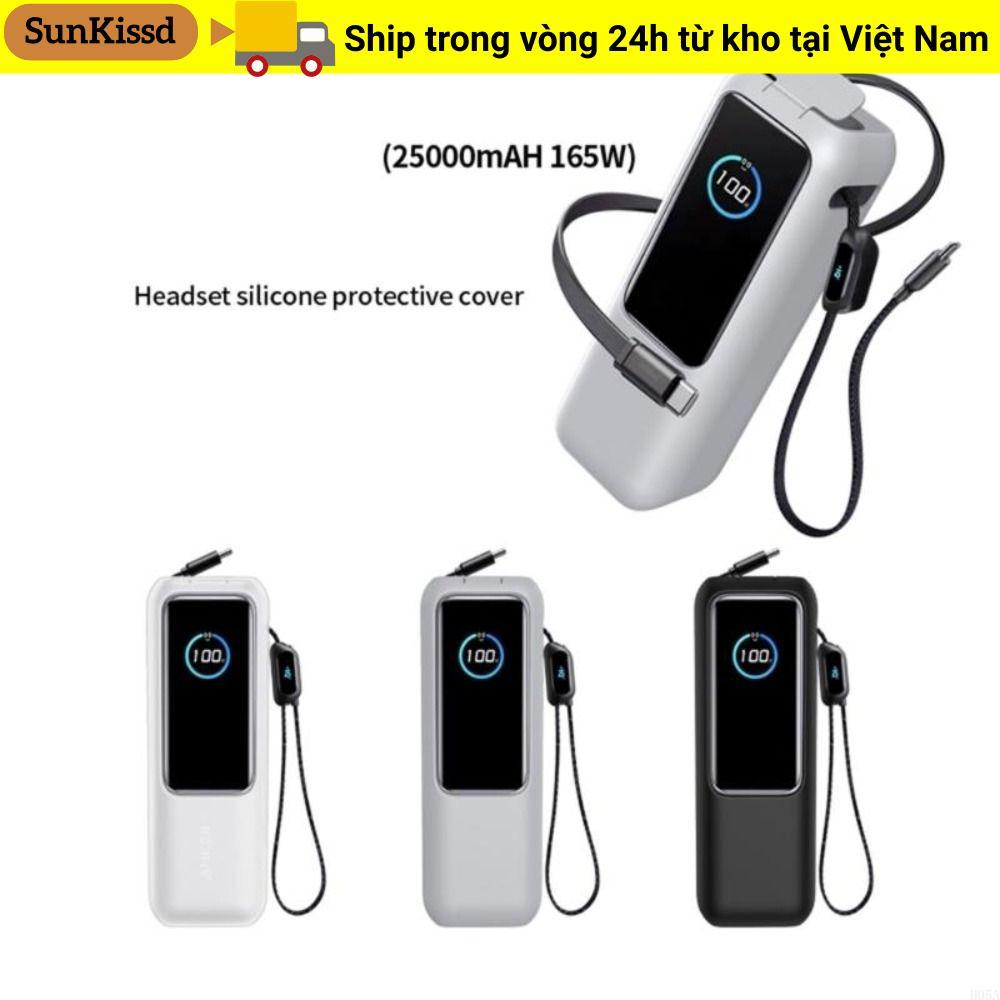 SUNKISSD Bảo vệ, Silicon mềm di động, Chống bụi chống sốc cho Ngân hàng điện Anker Zolo (25000mAh 16