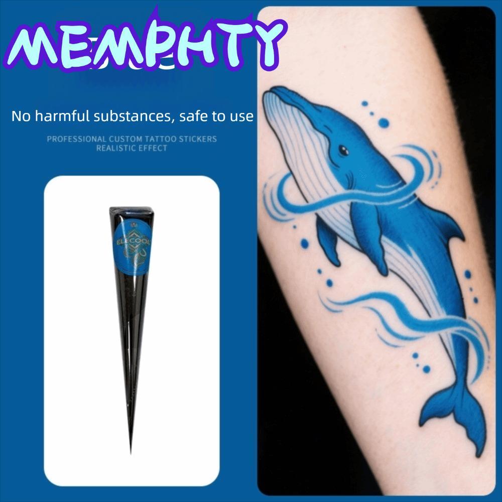 MEMPHTY Henna Paste Cone, Kem xăm Henna tạm thời bán vĩnh viễn, Kem Henna Đen Nâu Dễ sử dụng Kem Hen
