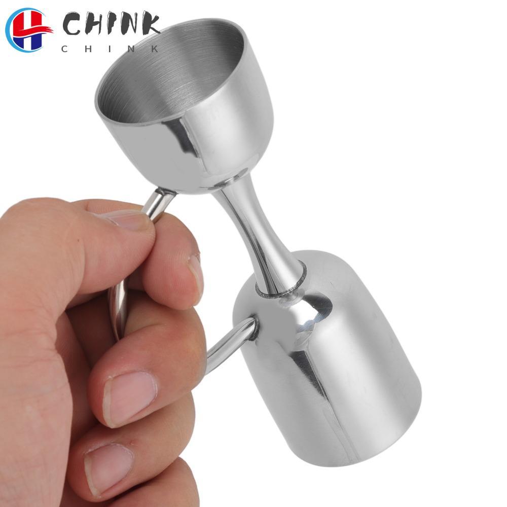 Jigger hai đầu CHINK, Cốc đo thanh thép không gỉ 304 đầu kép, Jigger pha chế chính xác để pha chế