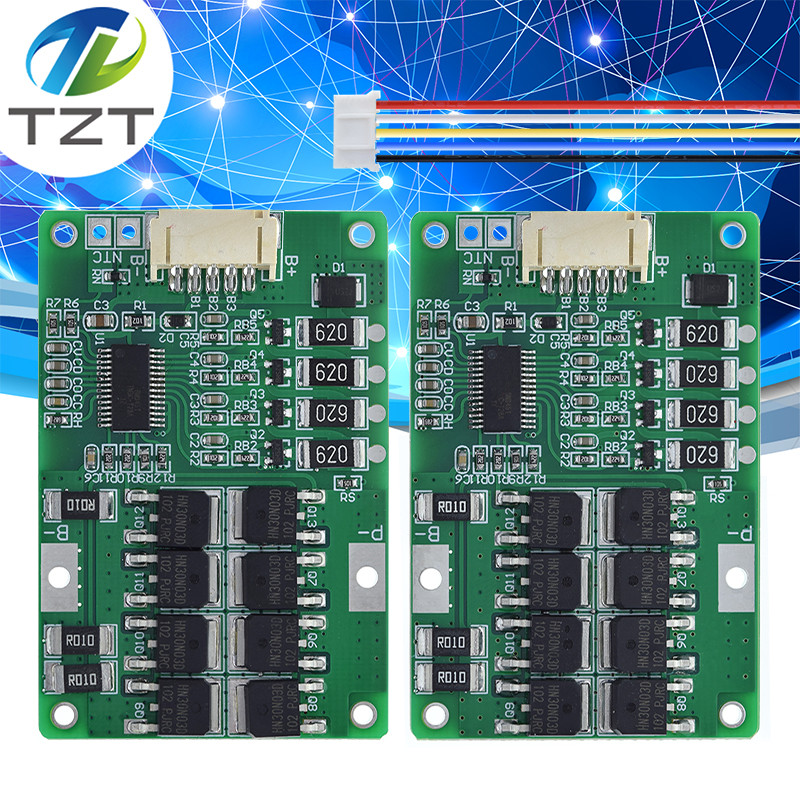 4S 20A 12.8V 14.4V 32650 32700 Lifepo4 Cân bằng pin BMS cho thuyền điện Nguồn điện không bị gián đoạ