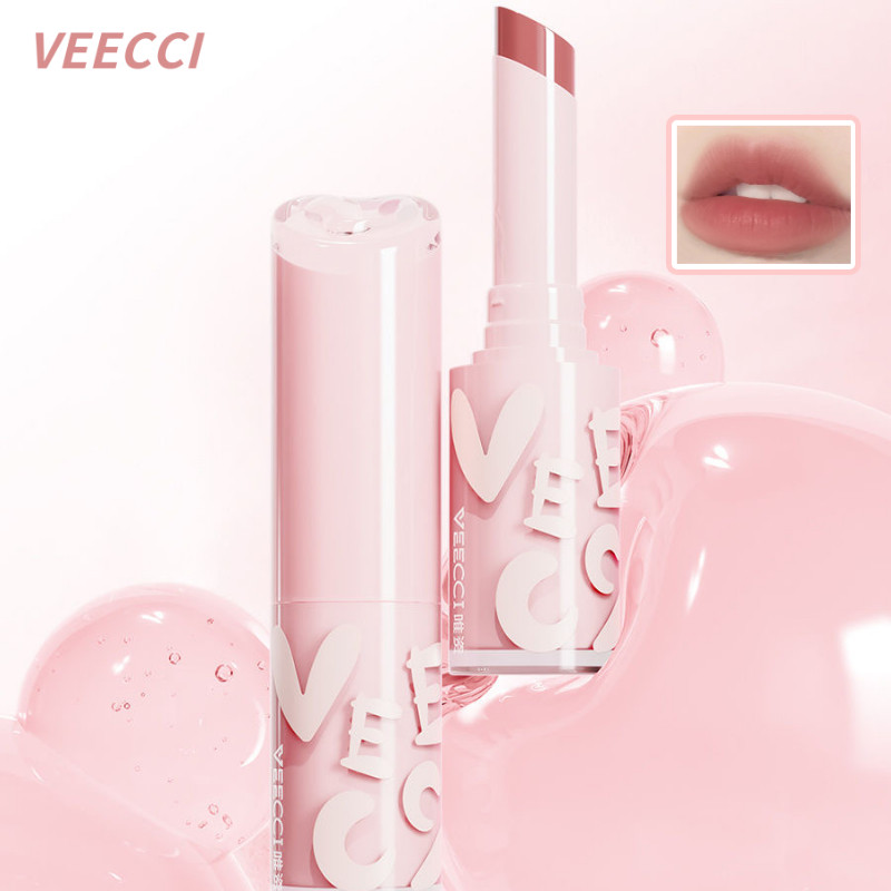 VEECCI Son môi dưỡng ẩm tinh chất hydrat hóa làm trắng và dưỡng ẩm son môi mà không bị phai màu