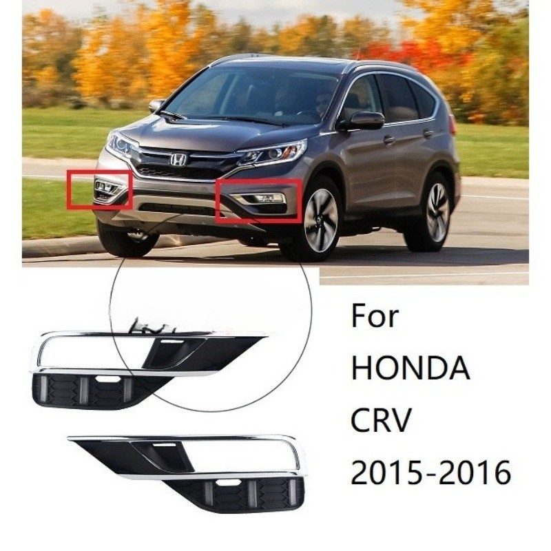 LT MỚI TRƯỚC ĐÈN THỂ THAO BÌA ĐÈN CÓ CHROME Cho XE HONDA CRV Phiên bản đô thị RM1 RM2 RM4 2015 2016 