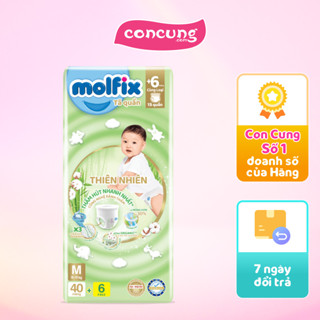  Bỉm tã quần thiên nhiên Molfix Jumbo  M 40 miếng  - Con Cưng 