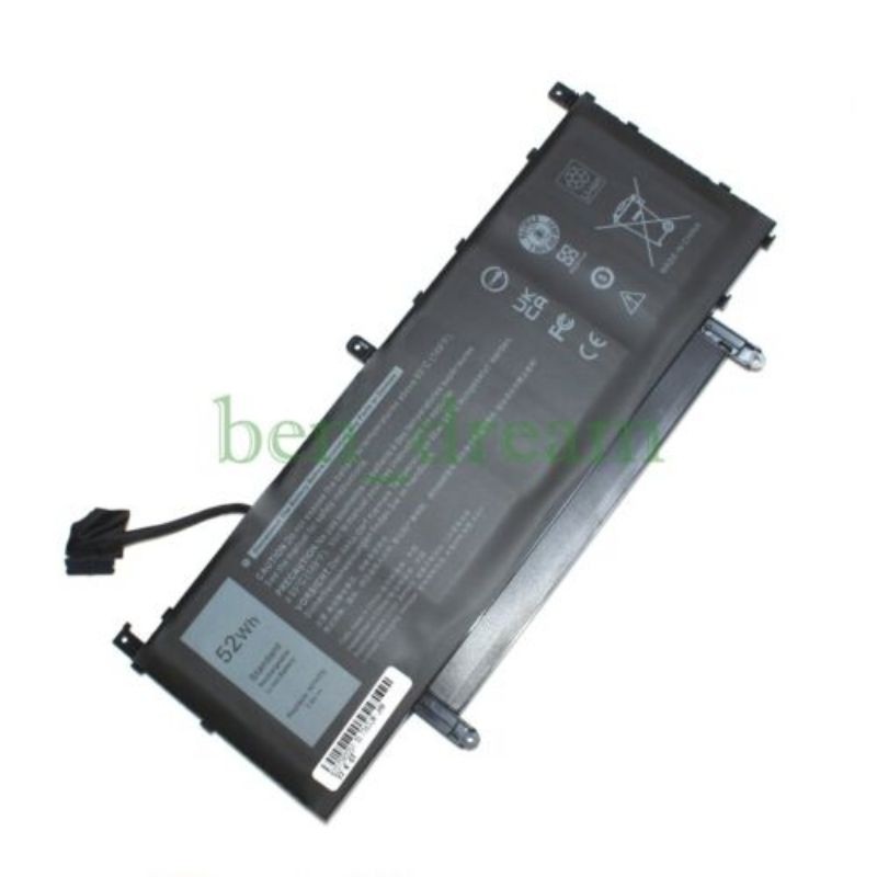 Pin laptop New N7HT0 TVKGH 52Wh Battery for Dell Latitude 15 9510 2-IN-1 8NFC7 0HYMNG N7HTO