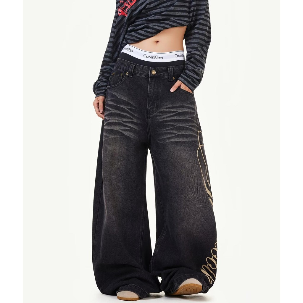Quần Jean Nam TIANLESIWEI - Phong Cách Retro Mỹ, Dáng Rộng Đơn Giản, Lấy Cảm Hứng Từ Nhật Bản | BigBuy360 - bigbuy360.vn