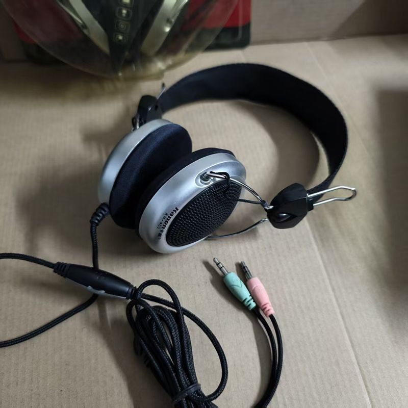 Fsf Hàng tồn kho Hàng cũ Tai nghe máy tính Cắm kép Máy tính để bàn Tai nghe giọng nói chuyên dụng Ta