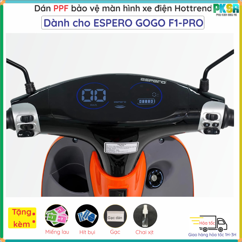 Miếng dán màn hình mặt đồng hồ xe điện ESPERO GOGO-F1 Pro Gogo F1 F 1 F1Pro loại PPF trong suốt cao 