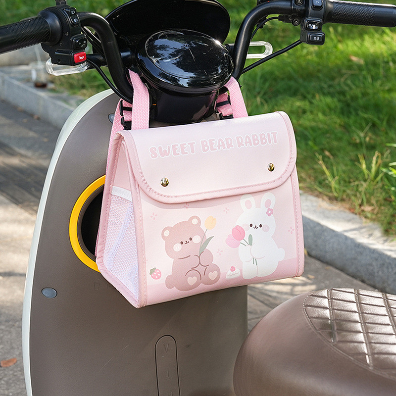 Electric Car Storage Pannier Bag Front Storage Bag Large Capacity Motorcycle Tricycle Pannier Bag St