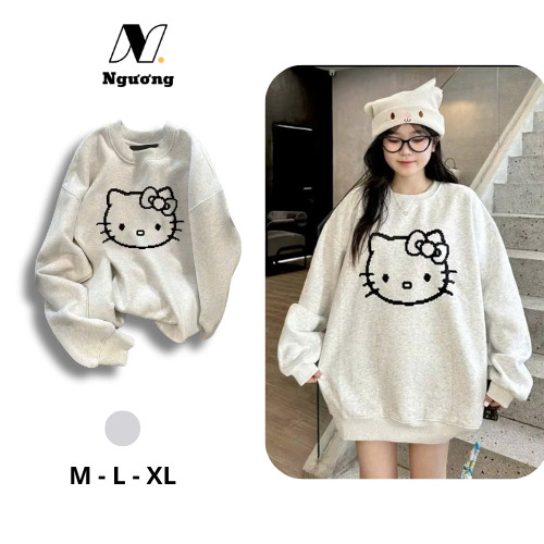 [M-XL] Áo Sweater Basic Nam Nữ Chất Nỉ Bông Form Rộng Tay Bồng -  ND STORE