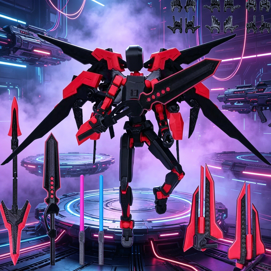 Đồ chơi mô hình lắp ráp Seven Swords mới của máy in 3D Wings of Armor