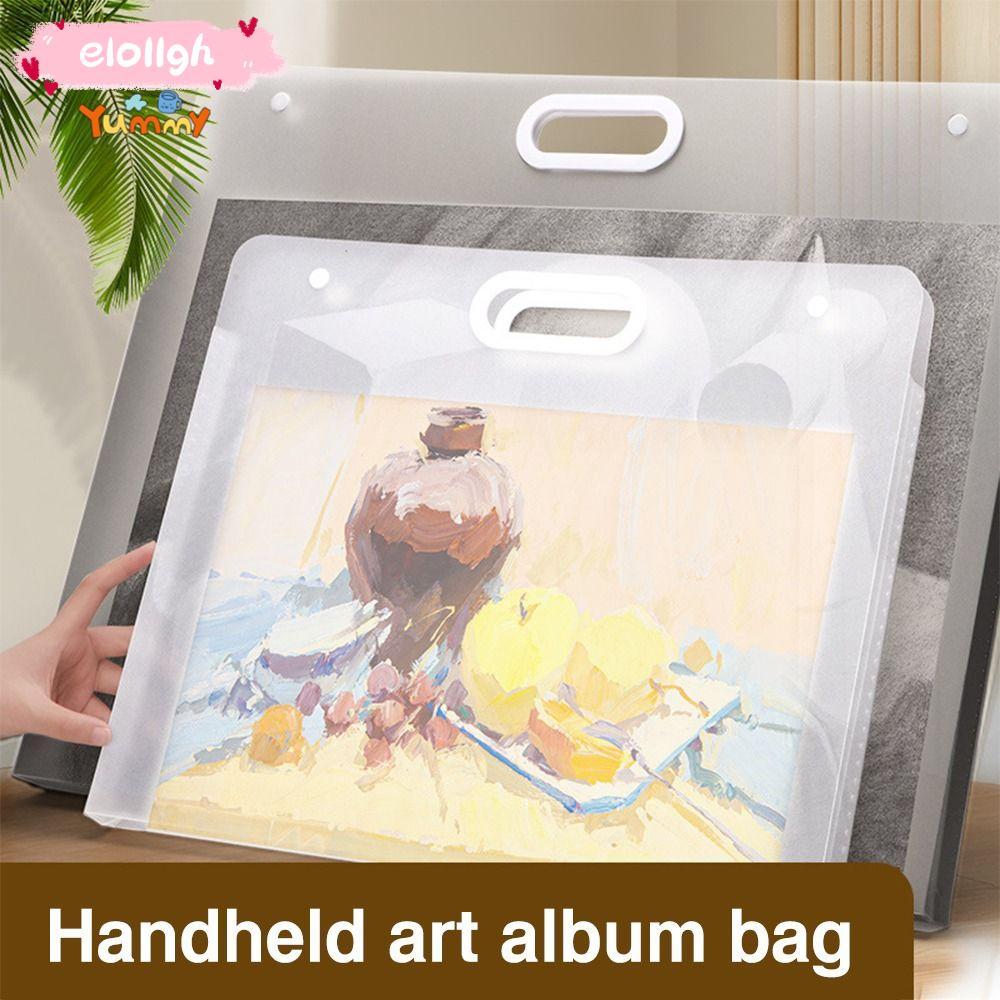 Túi đựng giấy vẽ tranh ELO11, Thư mục tập tin chống nước di động, Album ảnh trong suốt A2 / A3 / A4 