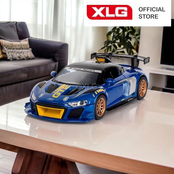 Mô hình xe Audi R8 LMS 1:24 cao cấp bằng hợp kim - Rubik Ocean
