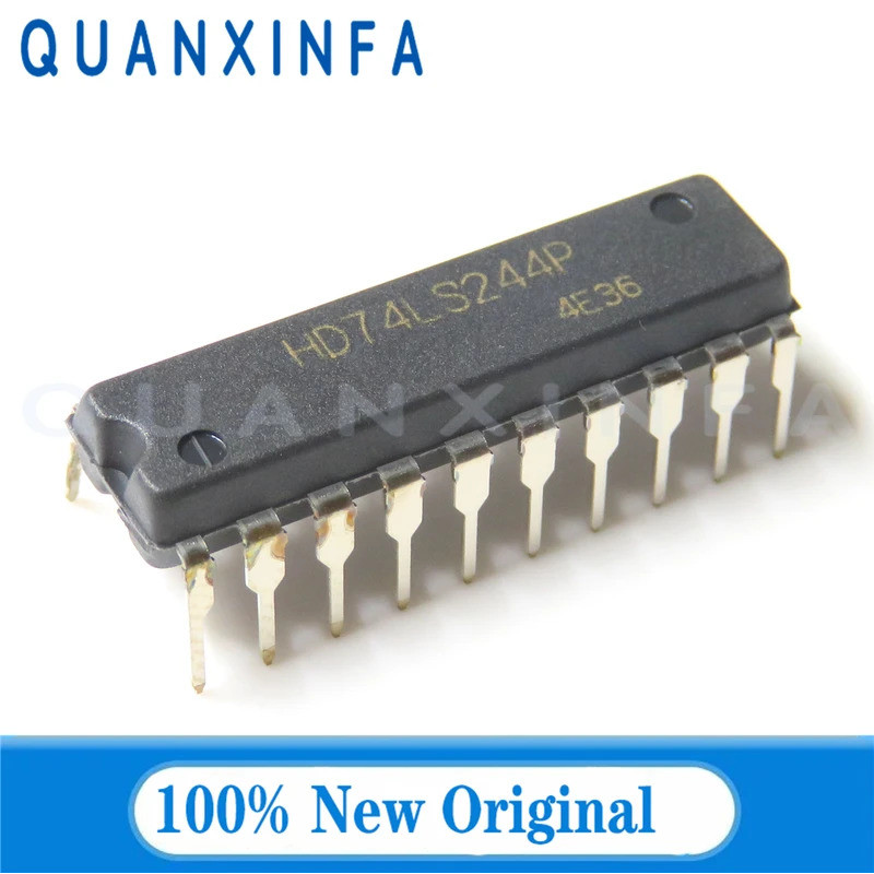 10 CHIẾC HD74LS244P 74LS244 DIP20 bốn chiều 2 đầu vào tích cực hoặc không cửa Mới nguyên bản