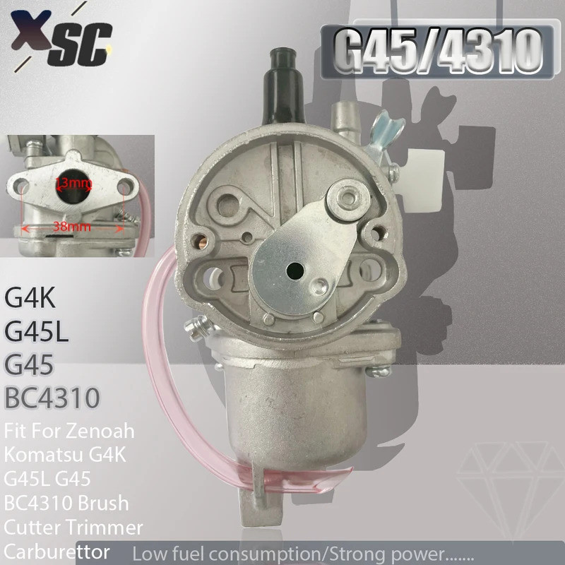 Bộ Chế Hòa Khí 13 Mm Cho Zenoah Komatsu G4K G45L G45 BC4310 Máy Cắt Bàn Chải Tông Đơ Carb Dụng Cụ Là