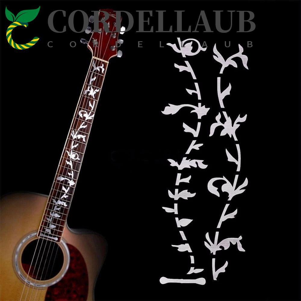 CORDELLAUB Cross Inlay Đề Can Acoustic Guitar Siêu Mỏng Guitar Inlay Miếng Dán Đàn Guitar Điện 22 Ph