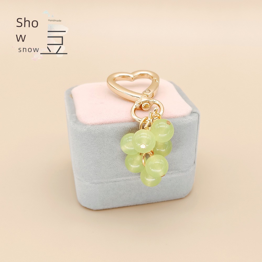 Xiu Dou House Green Chalcedony Plant Concept Mặt dây chuyền móc khóahyhy2.vn20260620231755