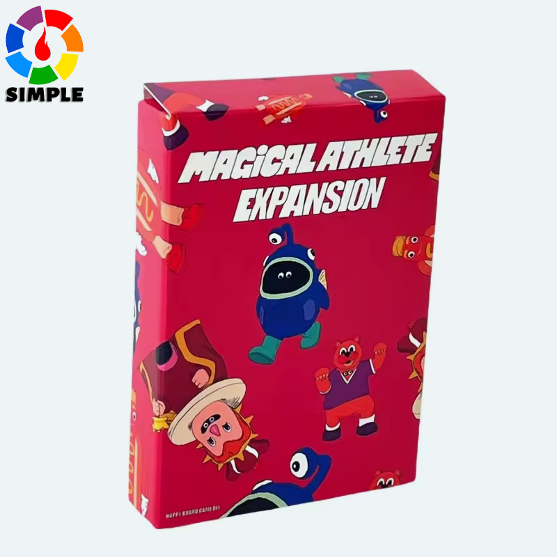 Magical Athlete Board Game DIY Expansion - Hot Streaker Tokens: 4 Wooden Tokens + 4 Cards - Base Gam