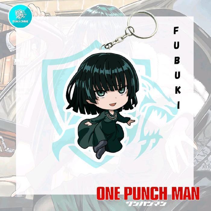 Keychain Acrylic Anime Bleach X One Punch  Man - Rukia Kuchiki, Fubuki Ganci Anime Akrilik - Fubuki