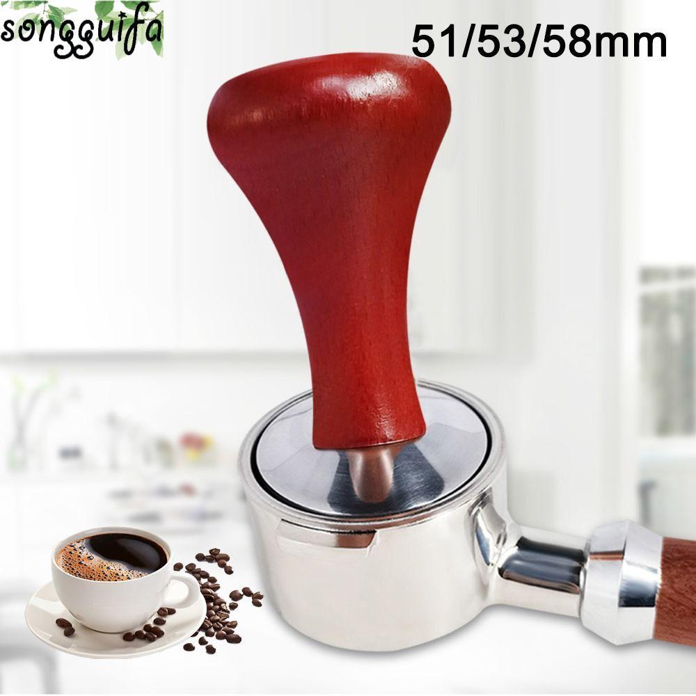 SONGGUIFA 51mm / 53mm / 58mm Nhà Bột Búa Cà Phê Dụng Cụ Thảm Bột Búa Áp Lực Tamper