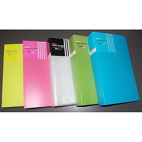 Sổ name card A5 Plus 240 card bìa nhựa Simple Card Holder Handy