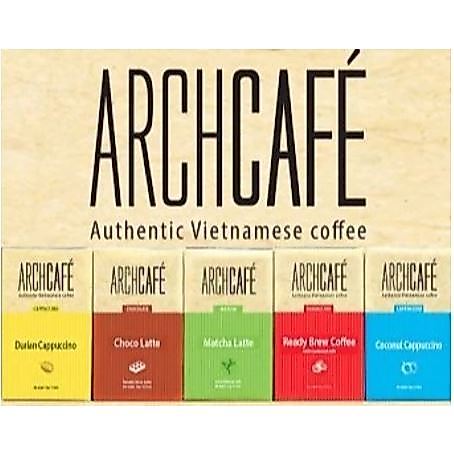 Cà Phê Hòa Tan Cappuccino Dừa Archcafe hộp 12 gói.
