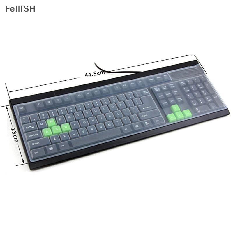 [Felli] Mới 1PC Silicon Đa Năng Desktopputer Bàn Phím Bao Da Bảo Vệ Phim 436br