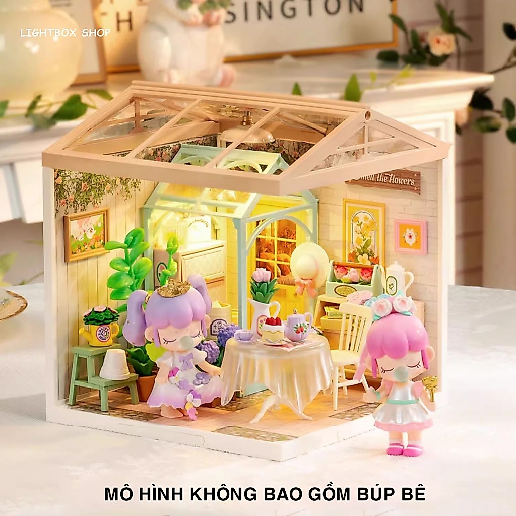 Nhà búp bê Robotime Rolife Super Creator Energy Supply. Smell The Flowers Miniature House DW013