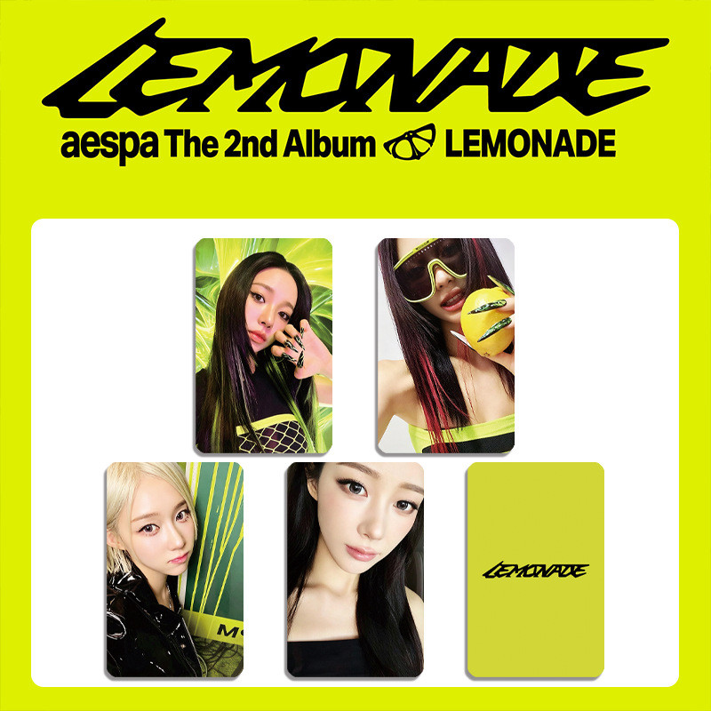 KPOP aespa Karina LEMONADE Album Pop-up Store POB LD Lucky Draw Collectible Photocard